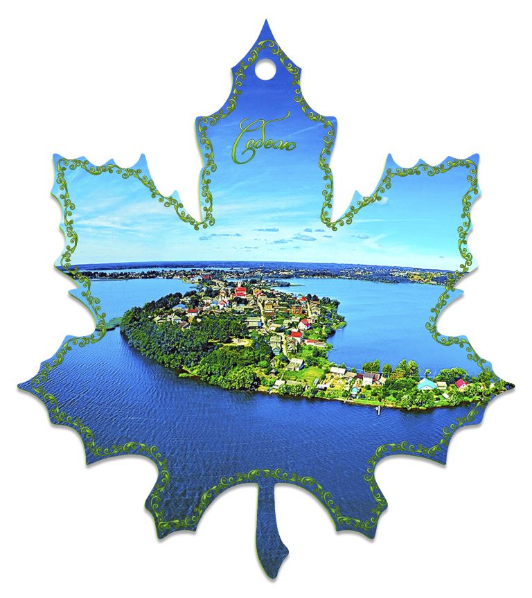 Досочка в форме кленового листа с фото