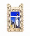 Сувенирный магнитик в форме окна с наличниками